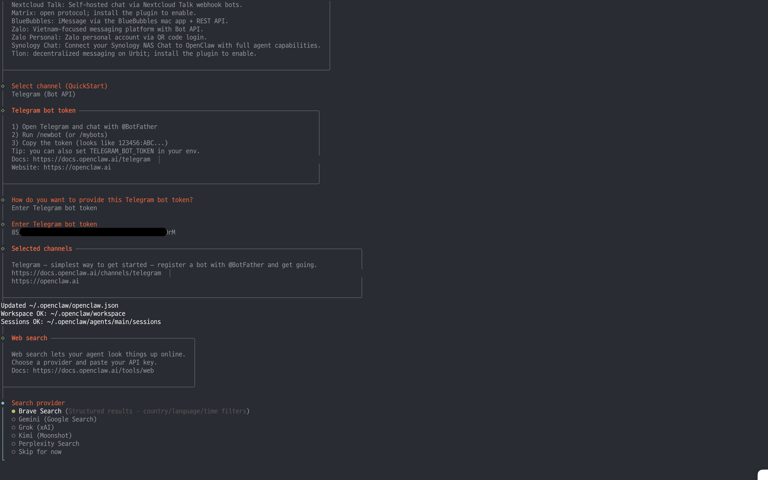Search provider 건너뛰기